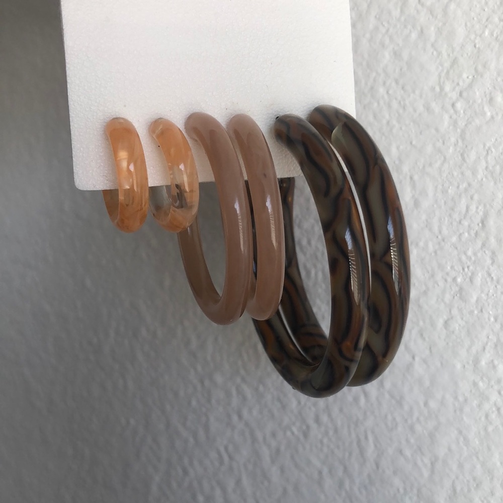 Free People hoop earrings (set of 3)